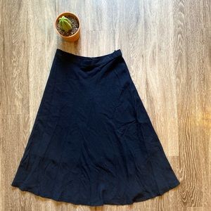 STILE BENNETON Black midi skirt